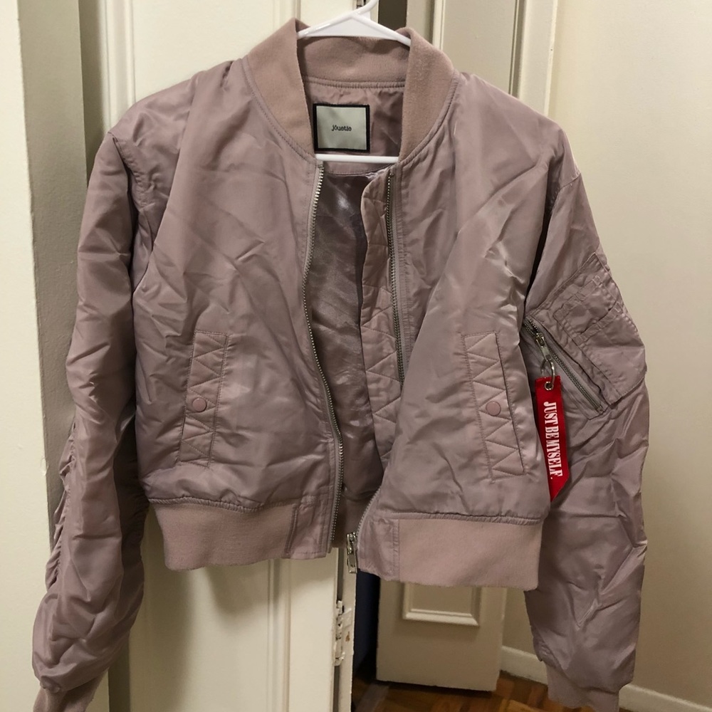 Jóuetie pink bomber jacket